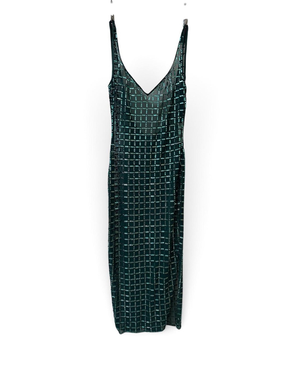 Oh Polly Emerald Green Embellished Midi Dress – Size 10 ✨ - Picture 5 of 5